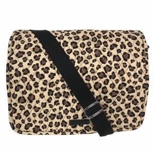 VERA BRADLEY Large Messenger Crossbody Bag Leopard
